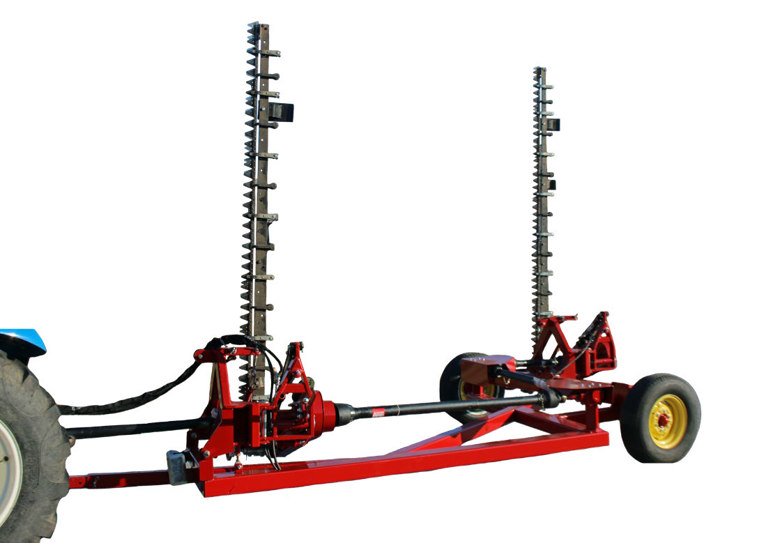 I&J Twin Blade Mower | Model 706 | 102" Width | Hydraulic Transport & Rear Steering | Heavy-Duty Commercial Mowing | For PTO/Engine Powered