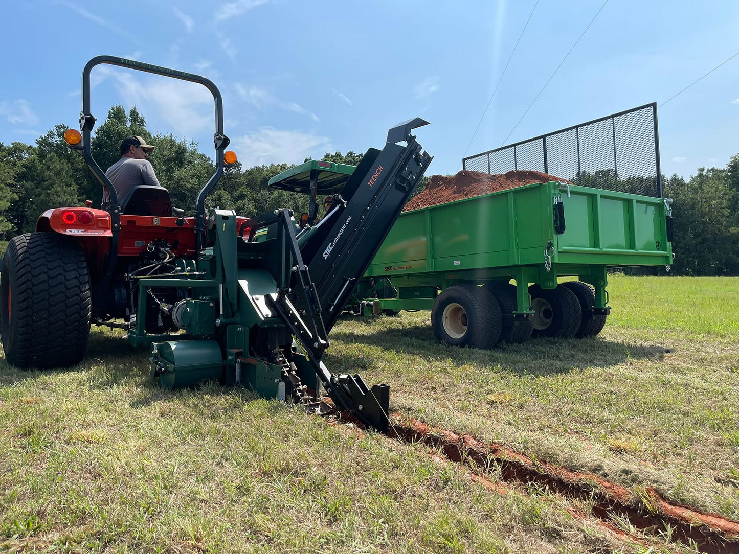 Trenchit Trencher With Hydraulic Depth Control | Model TCT PRO & Fairway | 40-100HP | For Tractor