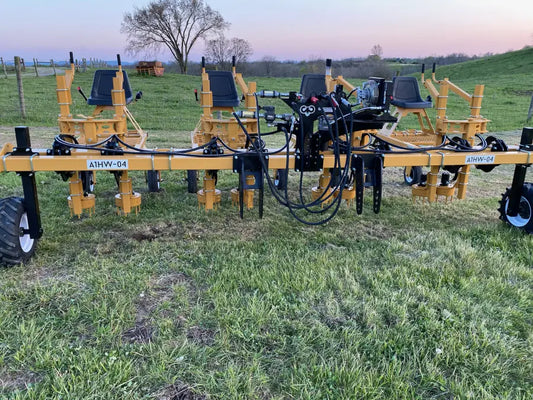 A-1 Implements Model A1HW-04 | Hemp Hawk Four Row Weeder| 40-60 HP | For Tractor