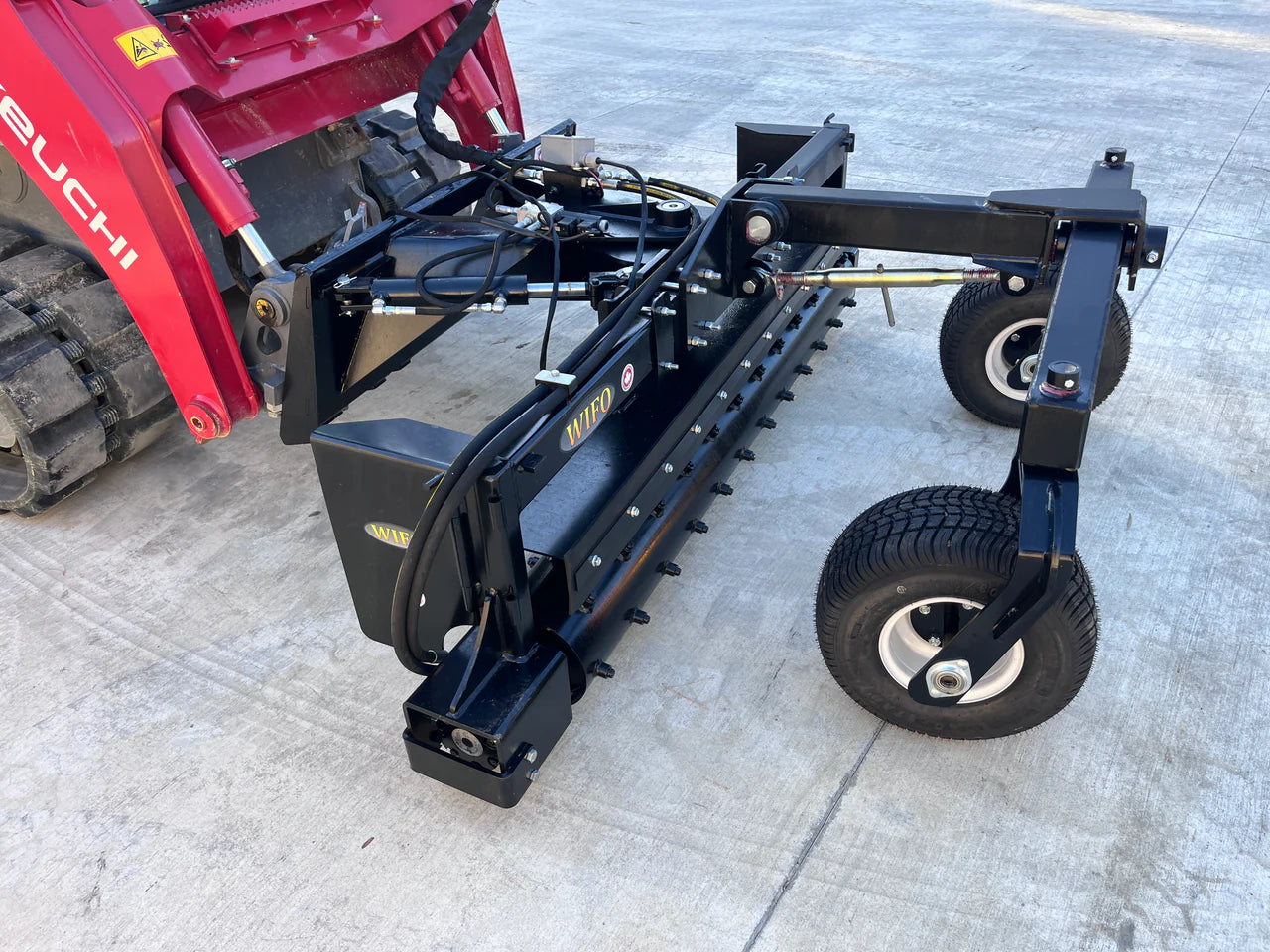 Wifo Equipment Harley Rake Power Rake | Model RA Series | Working Width 60"-84" | For Skid Steer