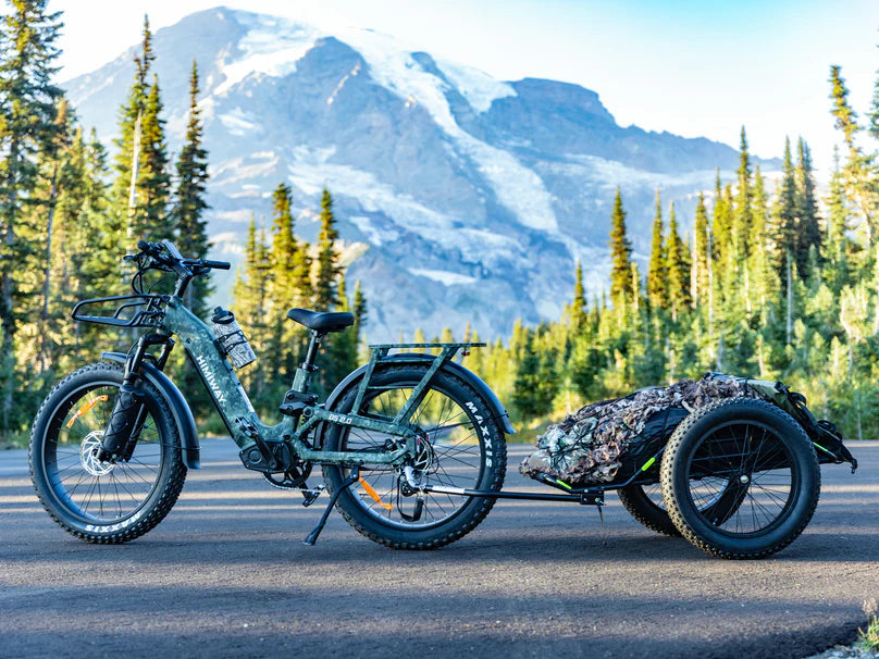 Himiway | Electric Bike | Model D5 2.0 ST (Step-Thru) Camo | 750W Hub Motor | 26 x 4.0” Fat Tires | 65 Mile Range | 400 lb Payload | 90Nm Torque | For Hunting, Off-Road Trails & All-Terrain Adventure