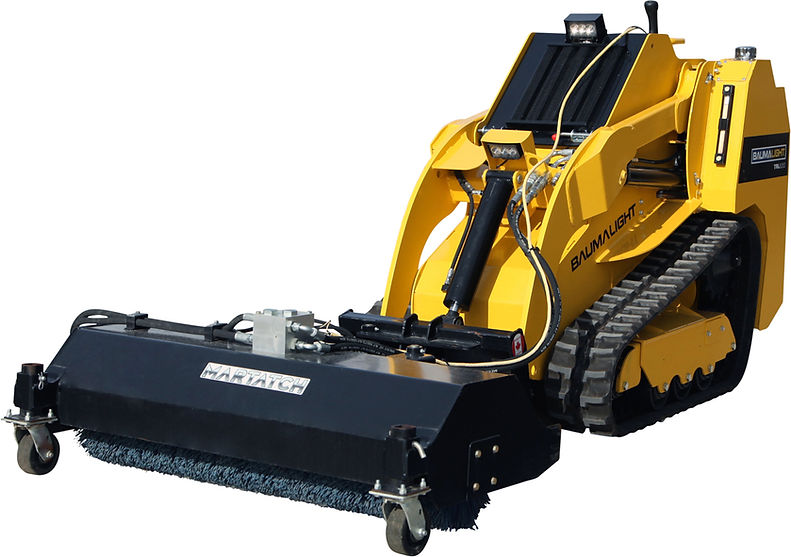 Martatch | Hydraulic Angle Broom | Model MRS24 Series | Width 60", 72", & 84" | Rotary Sweeper | 24" Drum Diameter | Hydraulic Flow 12 To 22 GPM | For Skid Steer