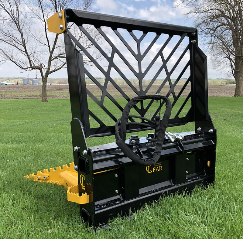 CL Fabrication Challenger Tree Puller | Width 38" inches | Oil Flow Range 15-25 GPM | For Skid Steers