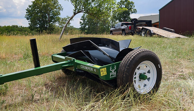 PH Outdoors Goliath Series 4' 6’ 8’ & 10’ Heavy-Duty Rollers Crimper | Model Goliath 4, 6, 8, & 10 | Width 48", 72”, 96” & 126” | 30-50 HP | For Tractors