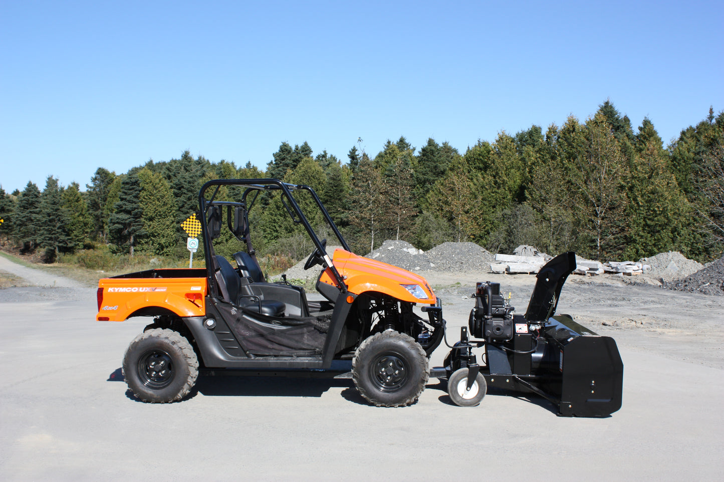 Bercomac Universal Mount 66" Vantage Snowblower | Engine 22 HP Honda | For ATV/UTV