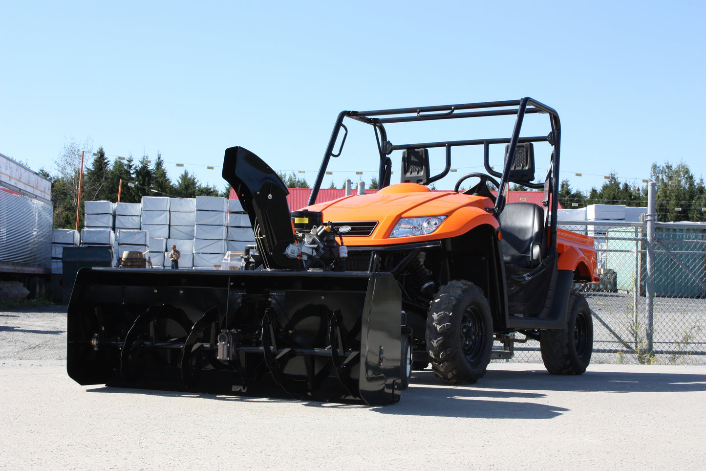 Bercomac Universal Mount 66" Vantage Snowblower | Engine 22 HP Honda | For ATV/UTV