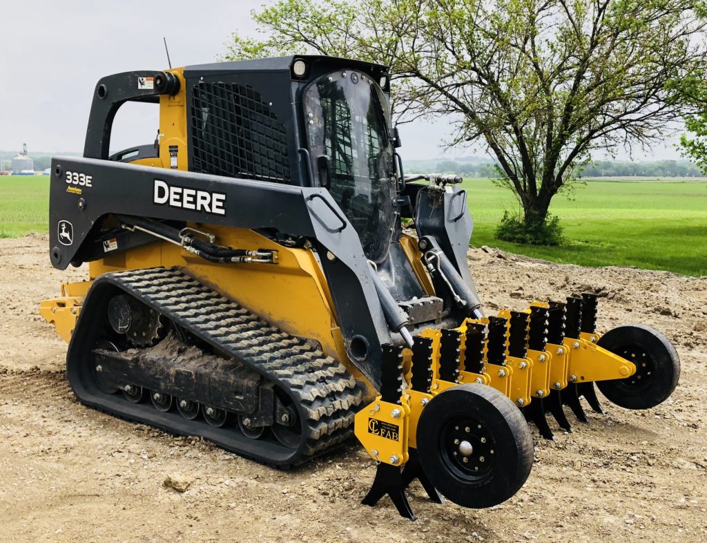 CL Fabrication Ripper | Model XR | Width 76" to 84" | Adjustable Tine Lengths 18” to 20” | For Skid Steer