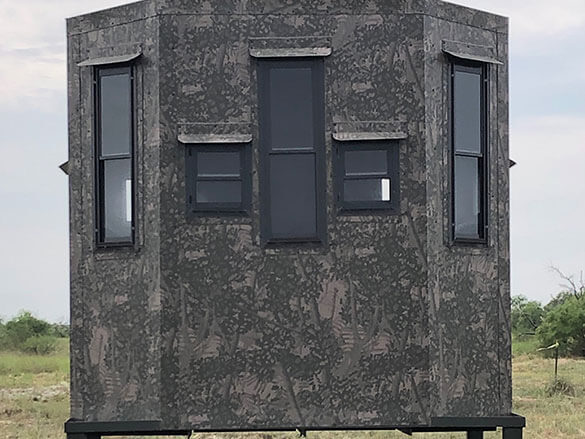 AWS Blind | Insulated Hunting Blind | Model 5x7 Ground Blind | Height Up to 20' | Width 60" x 84" | Stationary Setup | For Deer Hunters & Wildlife Enthusiasts