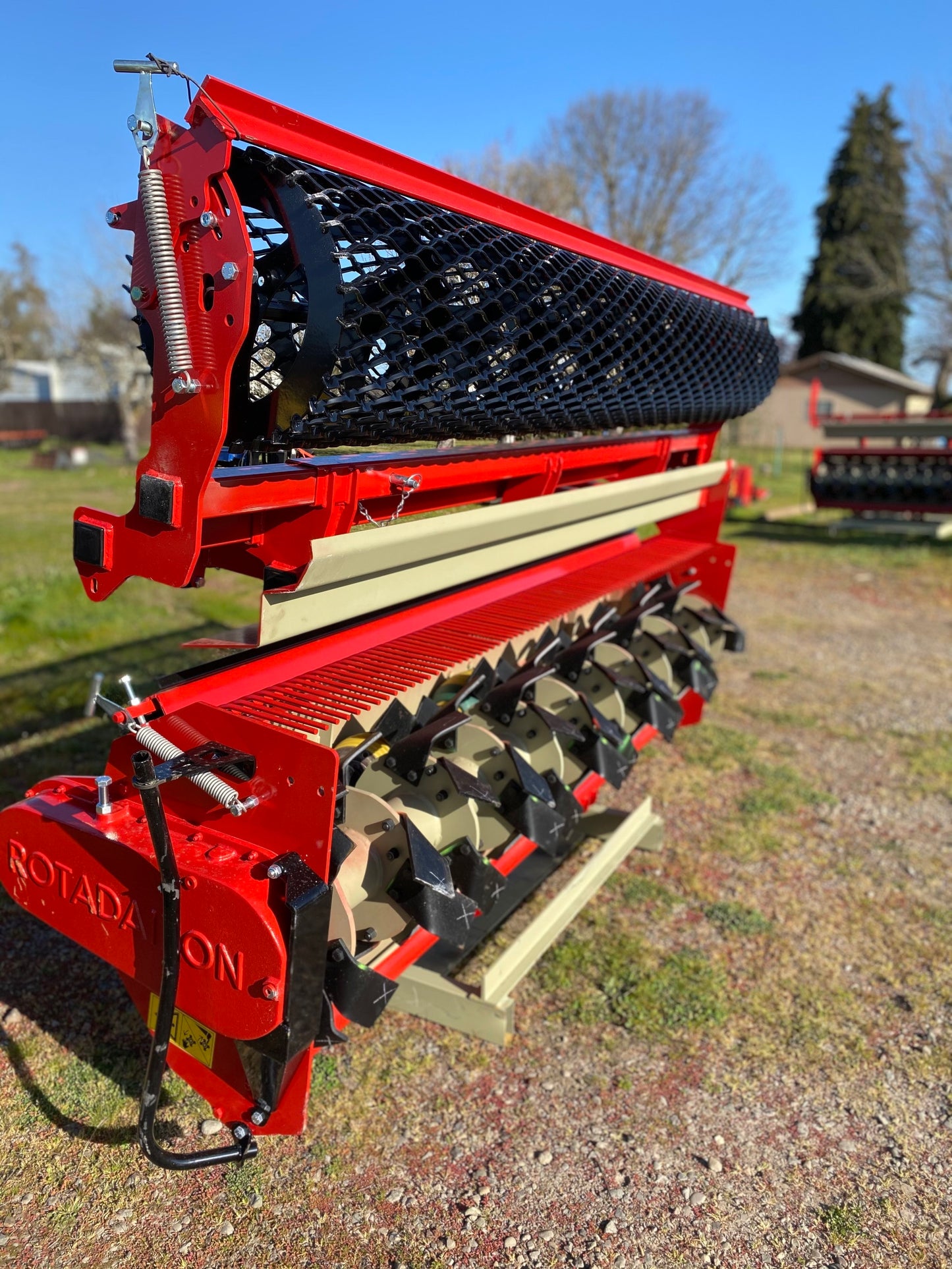 Rotadairon Stone Burier W/ Mesh Rollers & Hydraulic Offset | RDL Series | Working Width 59", 70", 78" & 98" | Horsepower 45-90 HP | For Tractors