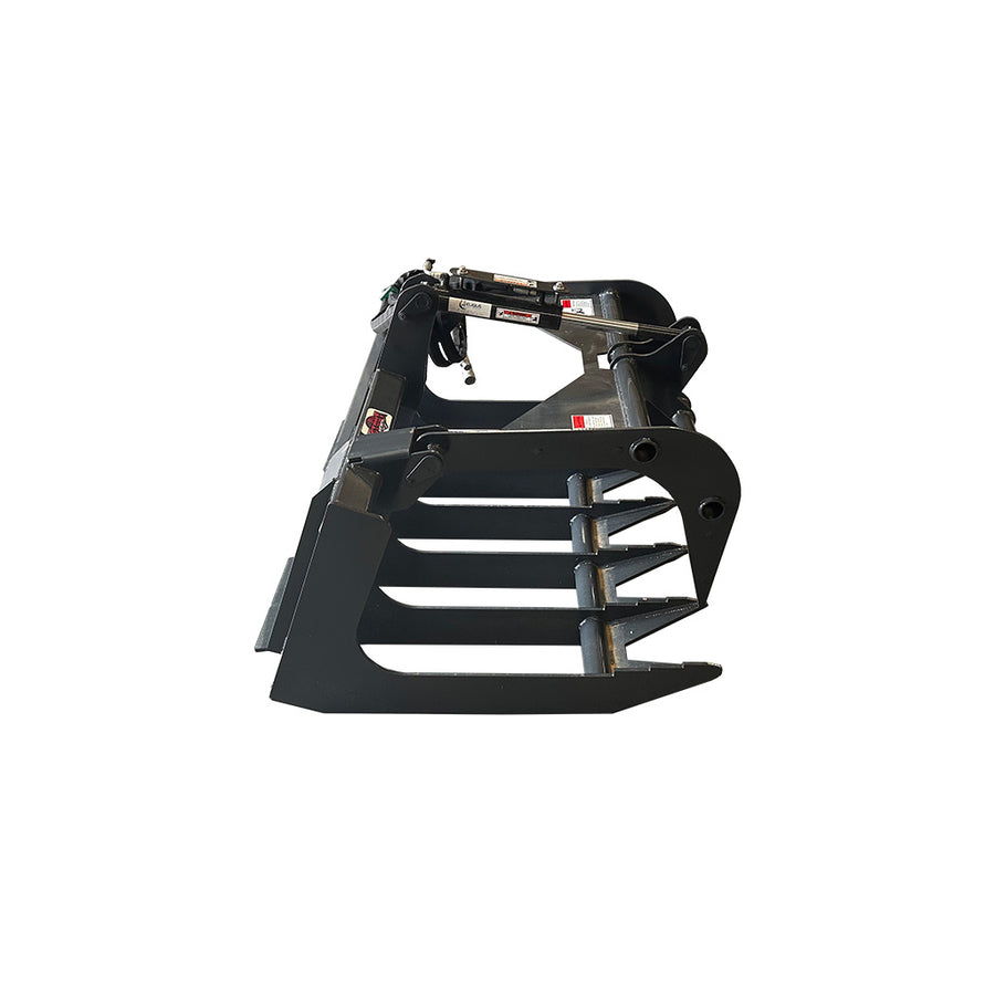 STOUT | Light Duty Brush & Root Grapple | 8" Tine Spacing | Model LT-54-8 | Width 54" Inches | Hydraulic Flow 15–25 GPM | For Skid Steer