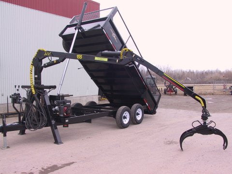 Machinerie AM Inc | AM Series of Road Dump Trailer | 2 Axles of 1,500 lbs To 15,000 lbs Double Tires | GVWR 2850 lbs To 30000 lbs