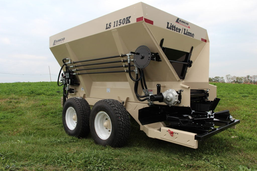 Lanco Spreaders K-Model LS-1150K, 1650K & 1680K Spreaders | Gross Weight 9 Tons & 12 Tons | Capacity 160-216 cu.ft. | For Tractors