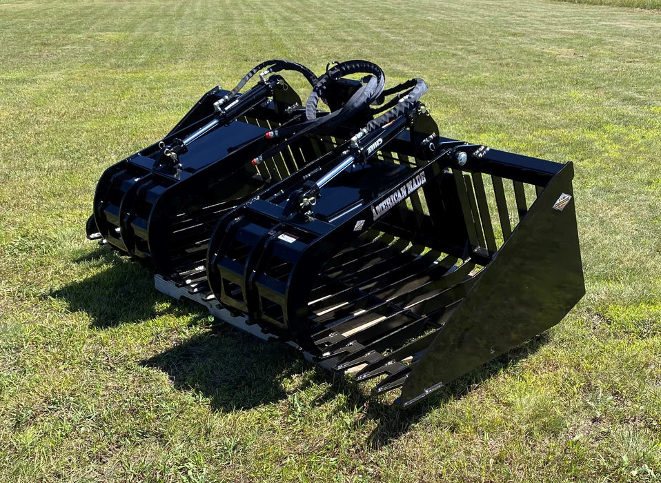 Top Dog Attachments Standard Firewood Grapple | Oil Flow Range 15 to 20 GPM | Width: 62.375" - 90.375" | For Skid Steers