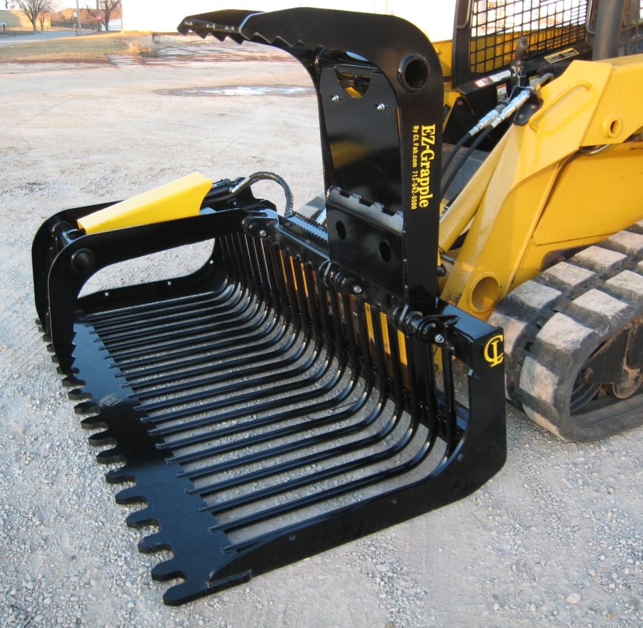 CL Fabrication EZ Rock Bucket | Width 56"-90" inches | Oil Flow Range 15-25 GPM | For Large Skid Steers