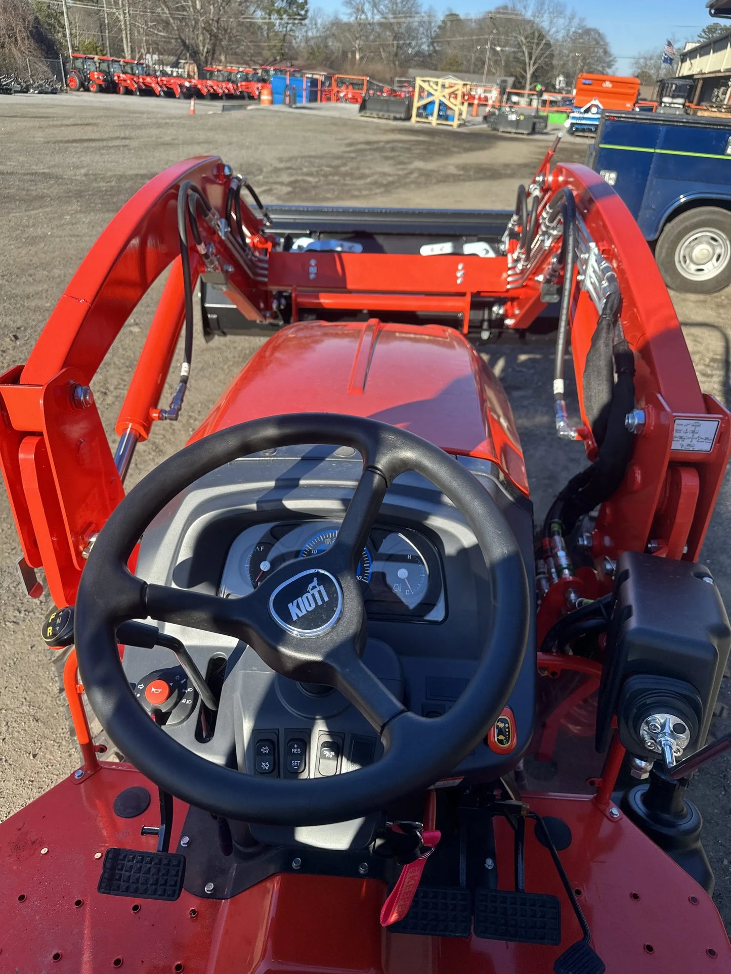 KIOTI | Manual Tractor with Loader | DK5020 | 62.8" Width | 50.3 HP | For Agricultural and Landscaping Tasks