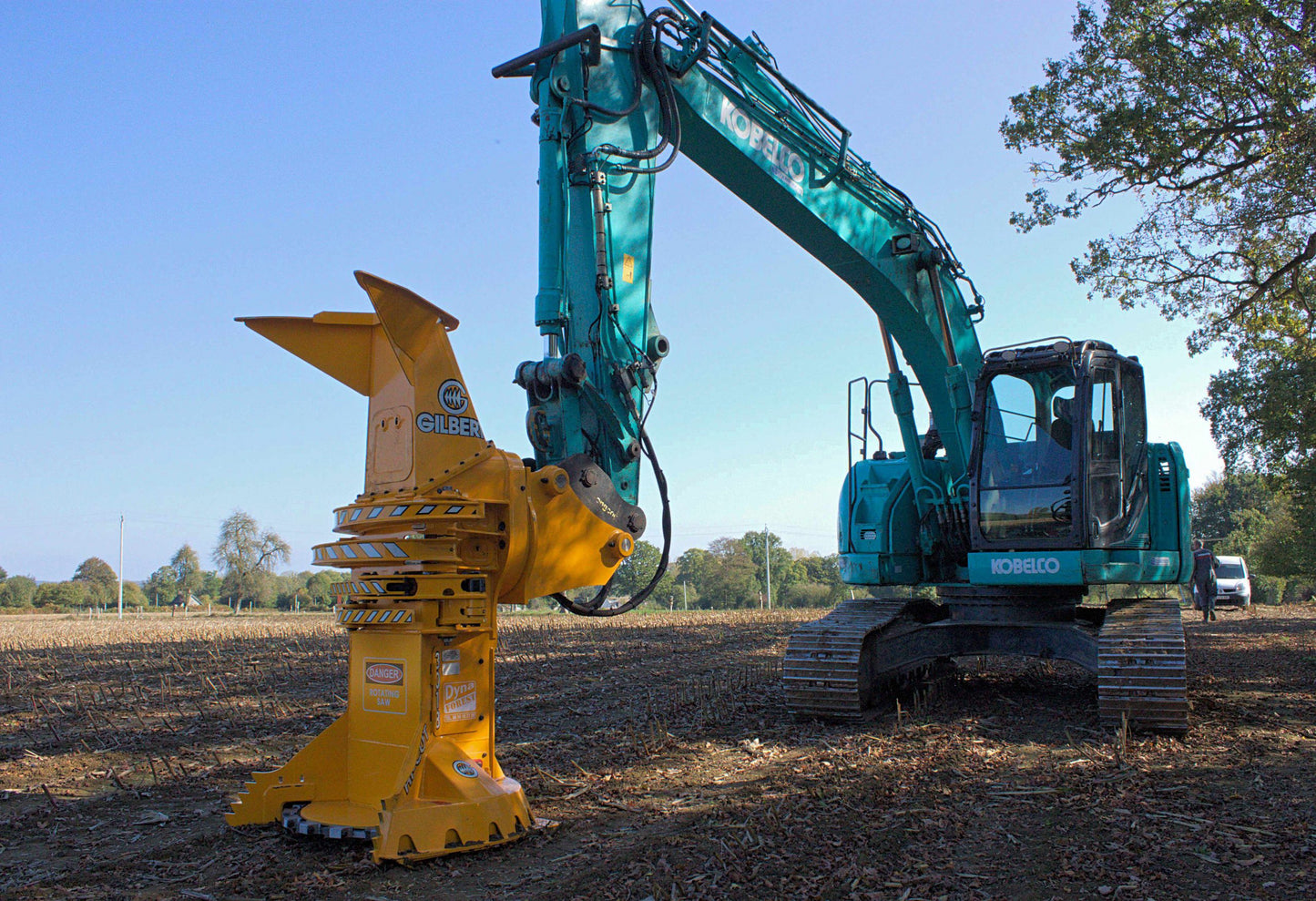 Gilbert Excavator Feller Buncher Shovel Felling Head | Model 3015, 3018 & 3020 | Cutting Capacity 14"-20" | Machine Size 15-25 Ton | For Excavators