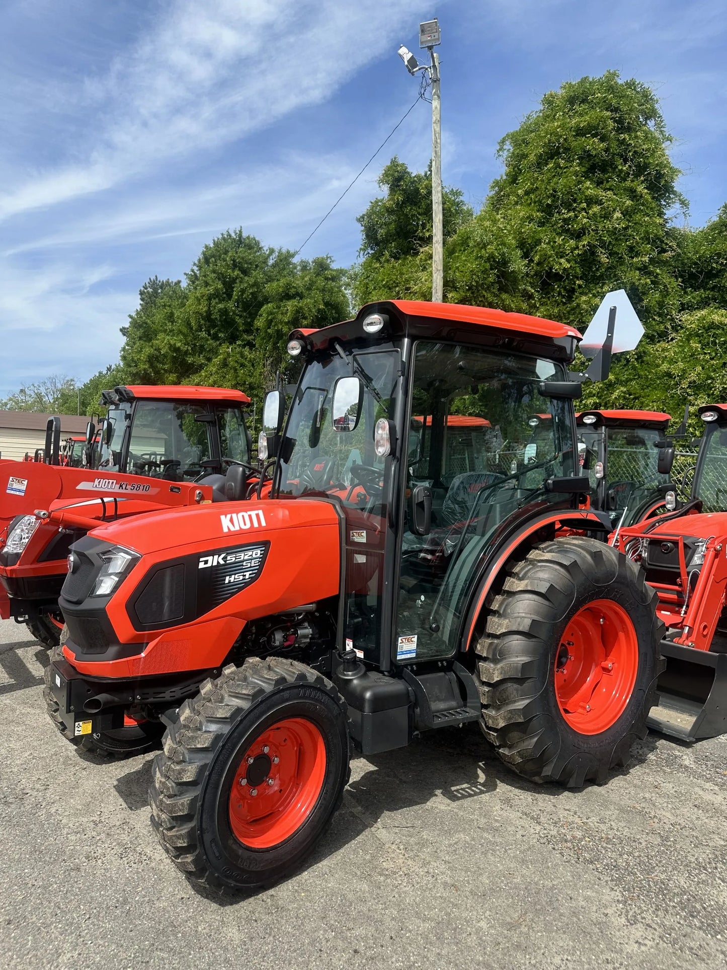 KIOTI | Hydrostatic Cab Tractor | DK5320SE | 62.8" Width | 50.3 HP | For Agricultural and Landscaping Tasks