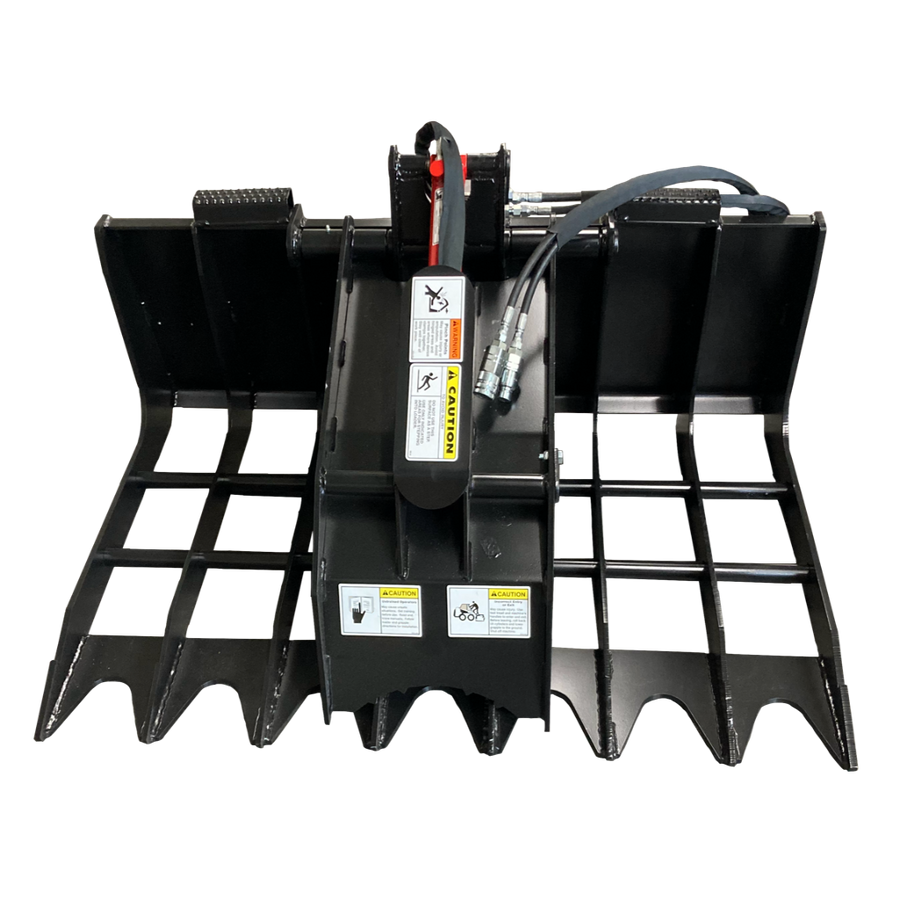 LOWE | G-56A Root Grapple | 56" Width | 8" Tine Spacing | 40" Opening | Greaseable Pins | For Skid Steers