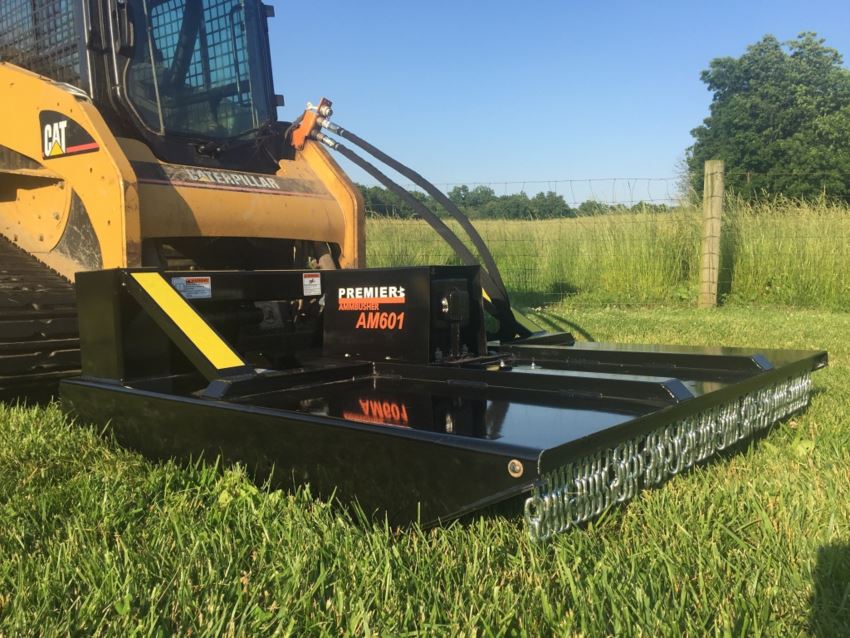 Premier Ammbusher Brush Cutter | 14-29 GPM | 60" & 72" Cutting Width | Model AM 601 Series | For Skid Steers