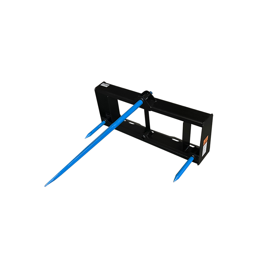STOUT | Pro Round Bale Spear | Forged 3-Prong Design | 49" Main & 32" Side Spears | Weight 235 Lbs. | For Skid Steer
