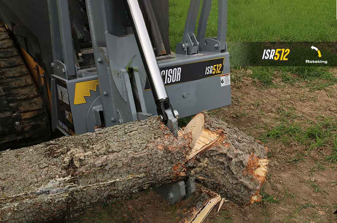 Baumalight Tree Shear With Buncher | Model ISH/ISR Series | Limb Cutting Size 10" & 12" | Hydraulic Flow 10 To 60 GPM | For Skid Steers