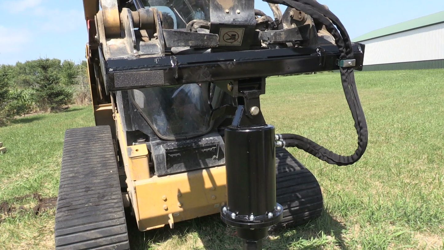 Erskine Industrial Earth Auger | Model PD-40 | Maximum Diameter 48" | Maximum Hydraulic Flow 40 GPM | For Skid Steer