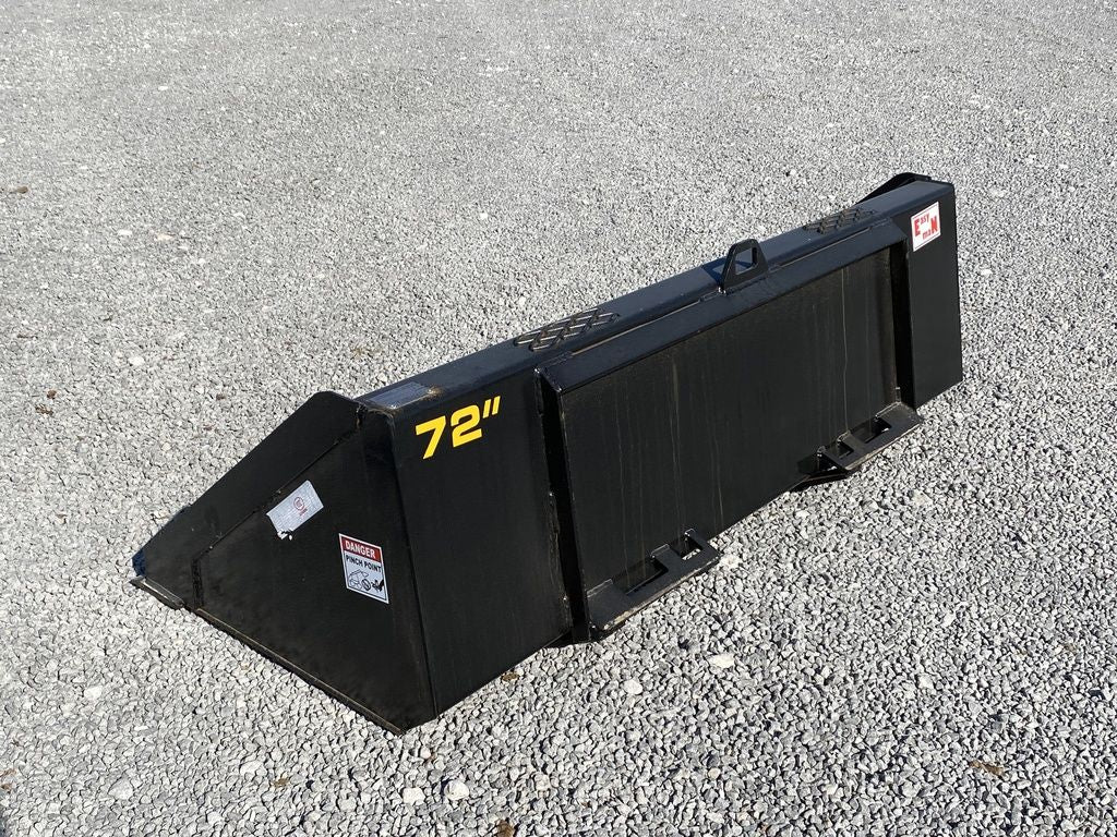 Industrias America Bucket | Width 72" | Height 21.5" | Hydraulic Flow Range 15 To 25 GPM | For Skid Steers