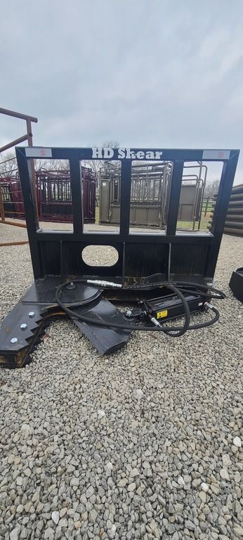 Industrias America Easy Man HD Tree Shear | 14″ Softwood / 6–8″ Hardwood | 15–25 GPM Hydraulic Flow | For Skid Steers