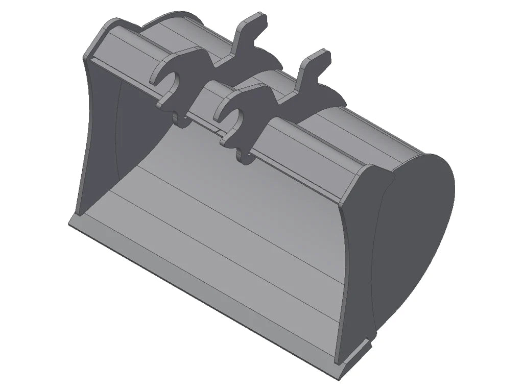 TAG Ditch Bucket | Wedge Lock Grading | 30"–48" Width | 125–600 lbs | 1.5–7 Ton | For Deere & Hitachi Excavators