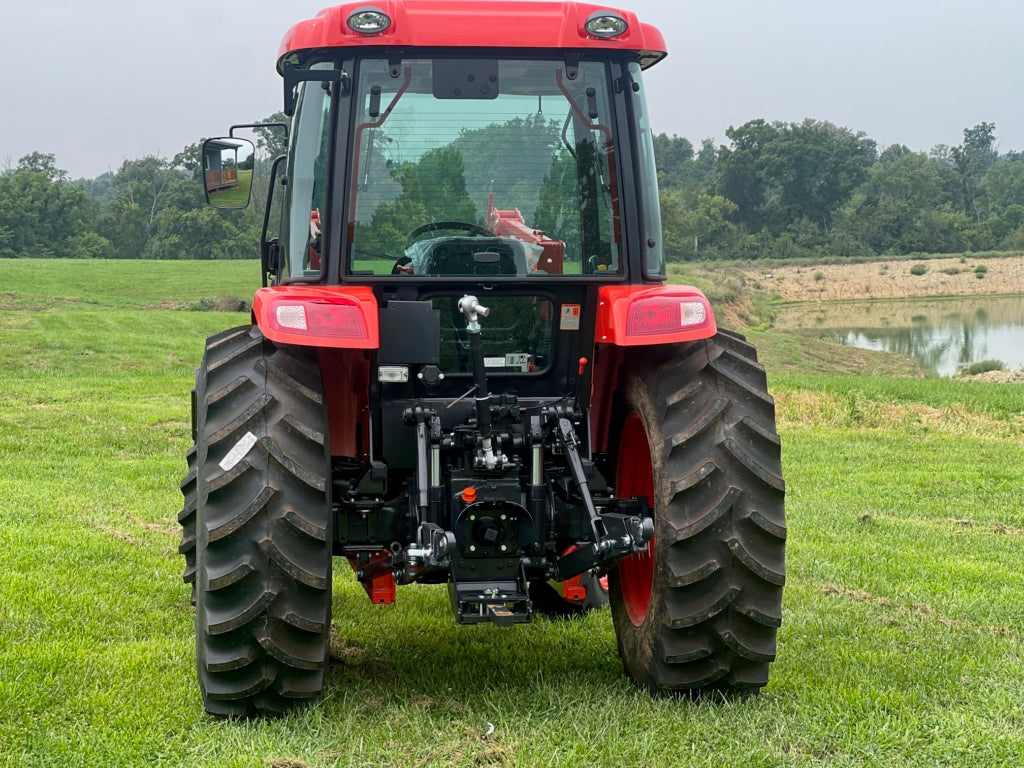 KIOTI Premium Cab Tractor | Model RX7320 PCC | Width 77.2 in (1,960 mm) | 3‑point Cat 2 + rear PTO 540 | Horsepower 73 HP | For Tractor | For turf management, parks, municipalities, estates, sports field