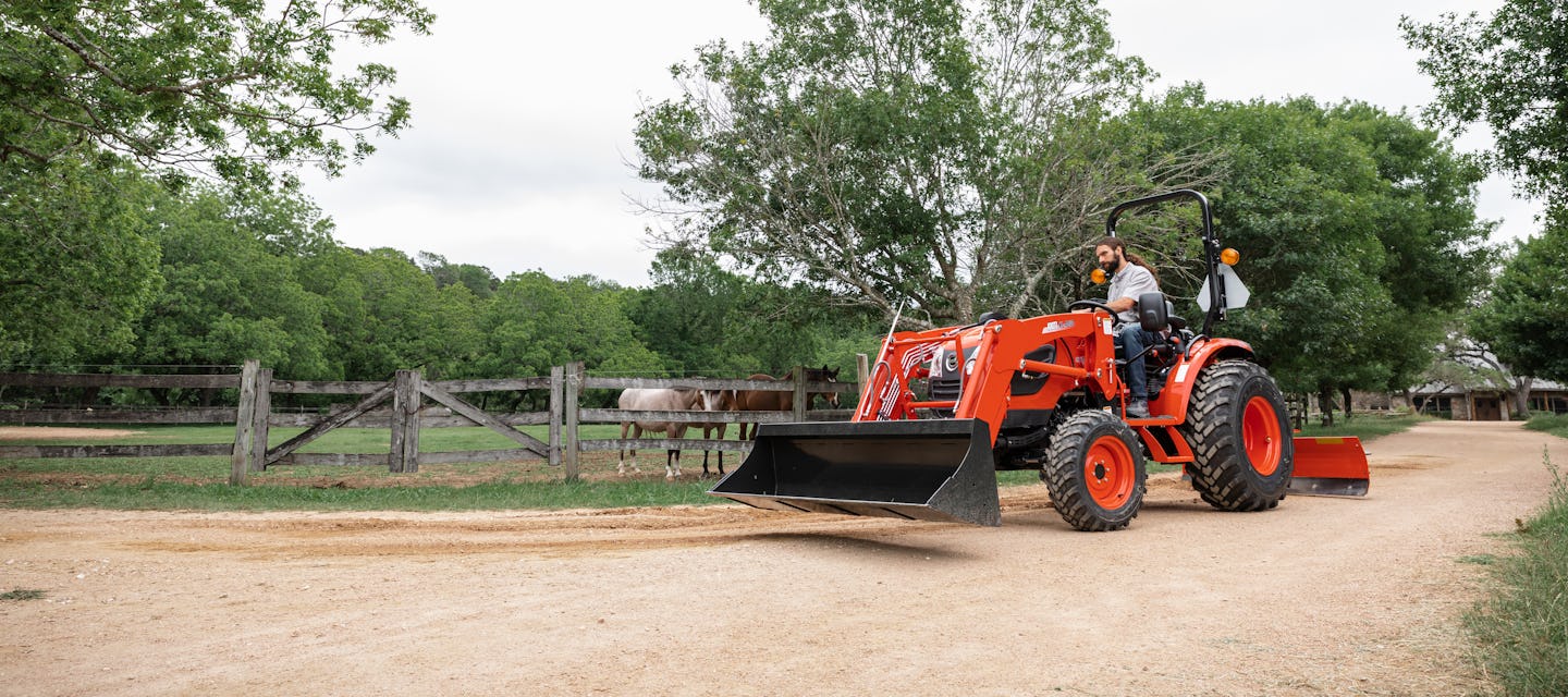 Kioti CK2620M Compact Manual Tractor | 24HP Gross Power Diesel Engine | 54" Width | High Ground Clearance