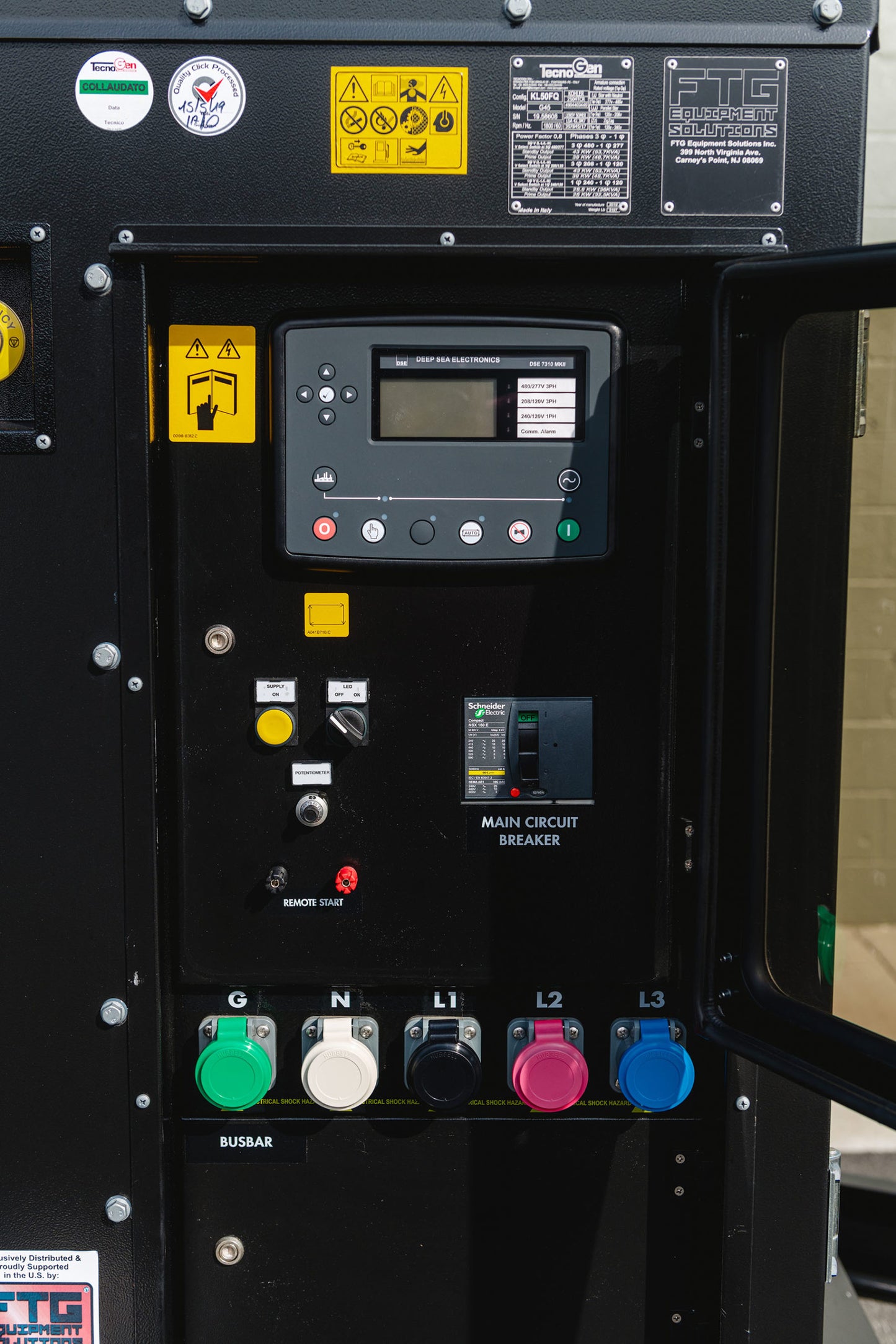 TecnoGen Mega Silent Series 104kW 130kVA FP130FQ Generator