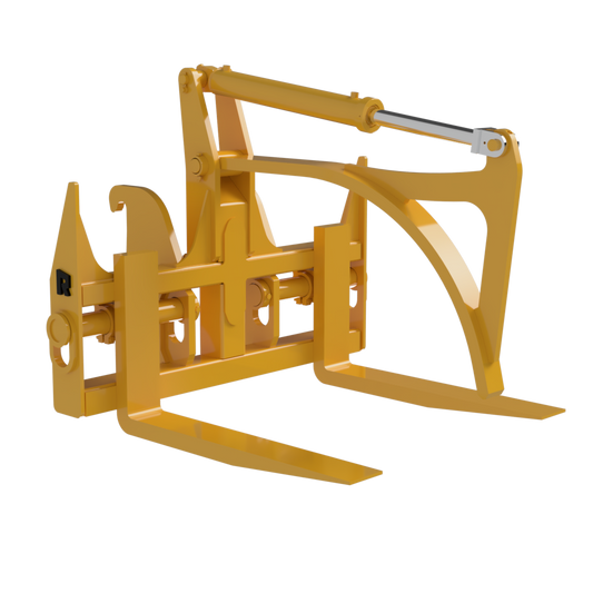 Rockland 10", 20", 30", 40" & 50" LF-1 Log Grapple with Heavy-Duty Cylinder for Loaders