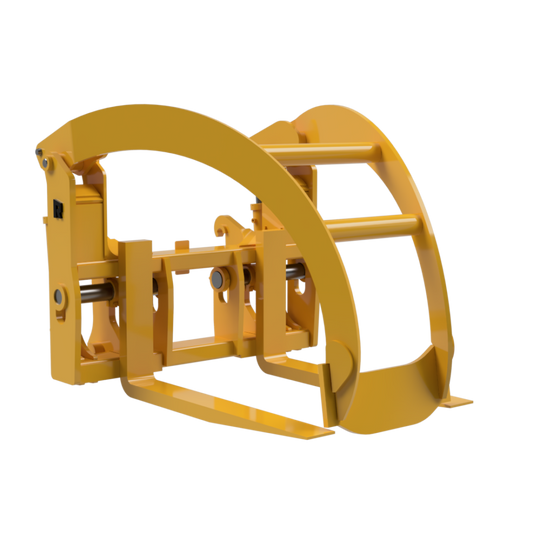 Rockland 90" Width LF Log Forks and Grapple with Adjustable Floating Tines for Loaders