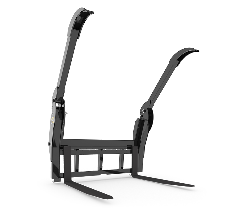 HLA Attachments Log Grapple Fork With Less Mount | Tines Length 48" and 54" Inches | For Tractor / Skid Steer / Excavator