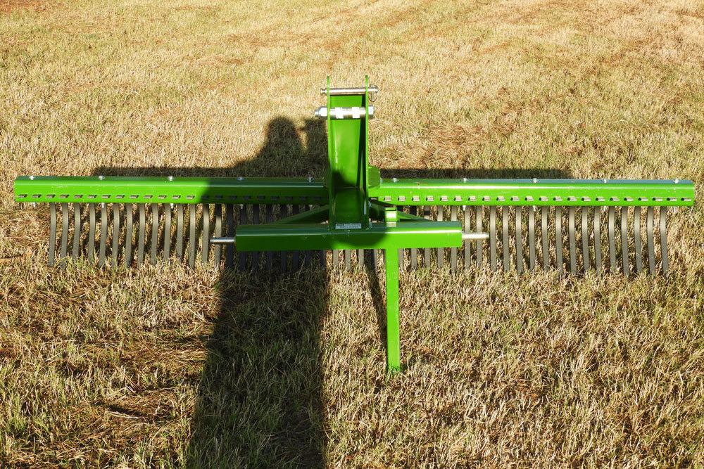 LMC AG 4', 5', 6', 7', & 8' Width Heavy Duty Landscape Rake | With Leg Stand | For Tractors