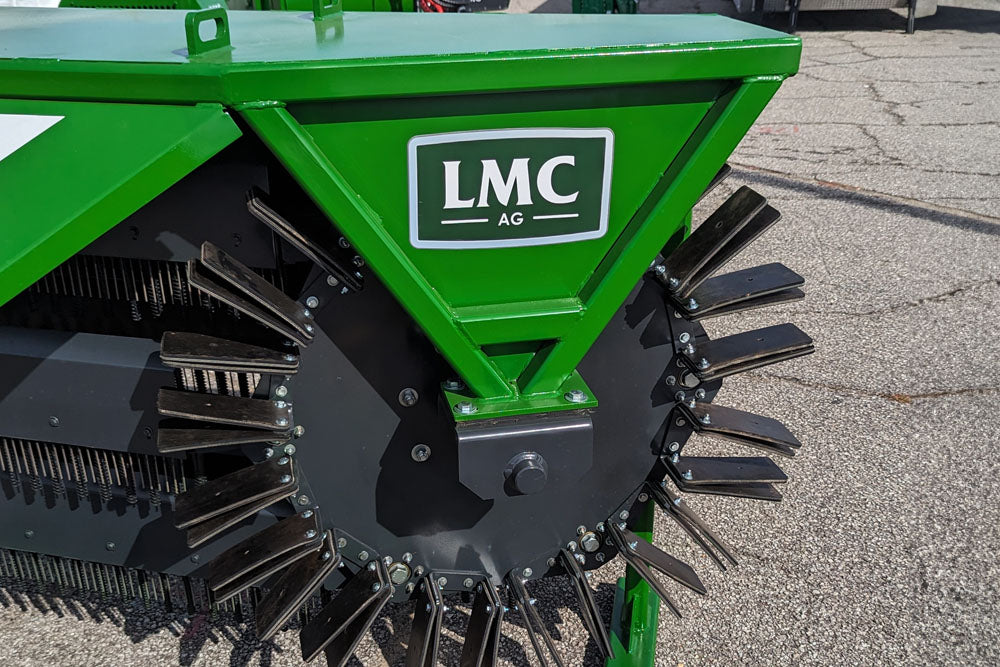 LMC AG Single Side Pecan Sweeper | 6" Bar Sweeper With Hydraulic Control Valve | For Tractor