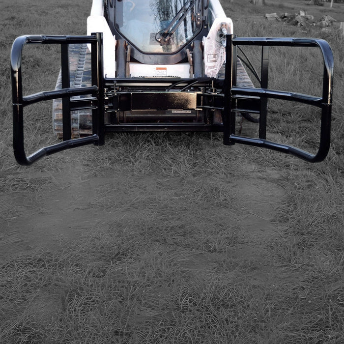 Loflin Fabrication | Bale Squeezer | 69" Opening Width | Hydraulic Cylinder 2½" x 8" | For Skid Steer