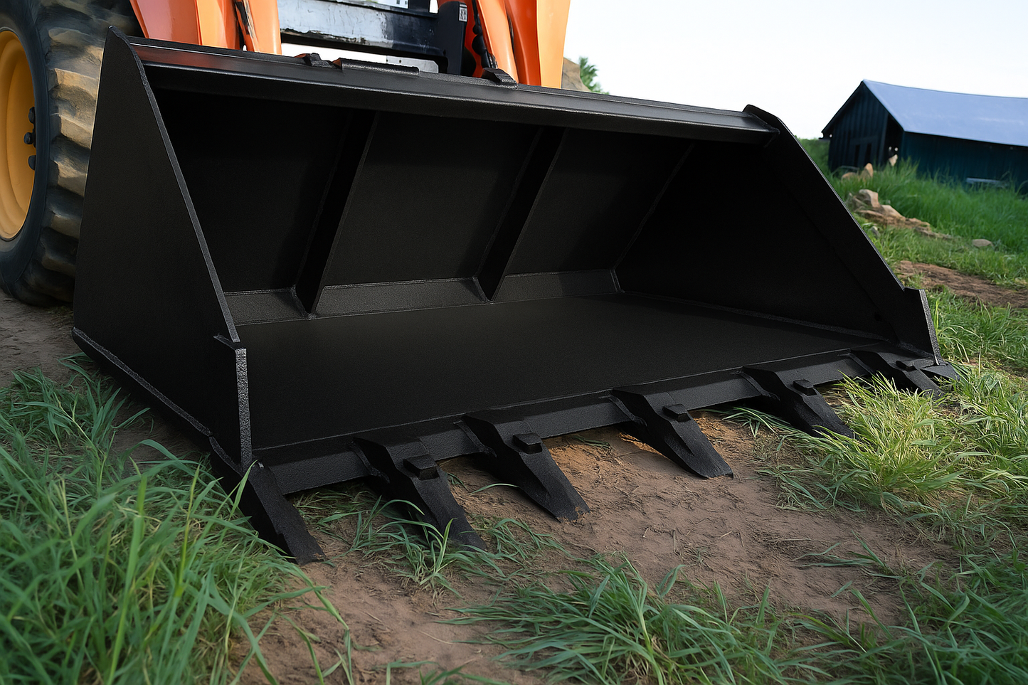 Loflin Fabrication | Spade Nose Bucket | Heavy-Duty Digging | For Skid Steer