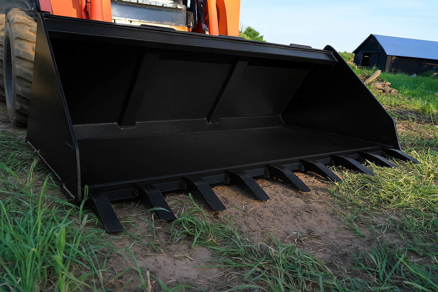 Loflin Fabrication | Spade Nose Bucket | Heavy-Duty Digging | For Skid Steer