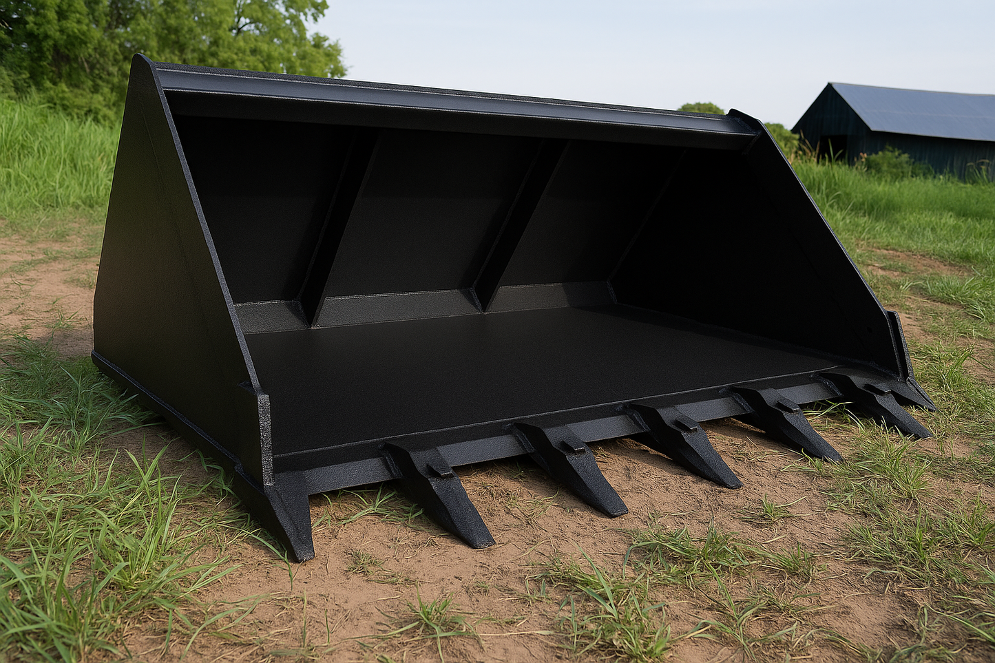 Loflin Fabrication | Spade Nose Bucket | Heavy-Duty Digging | For Skid Steer