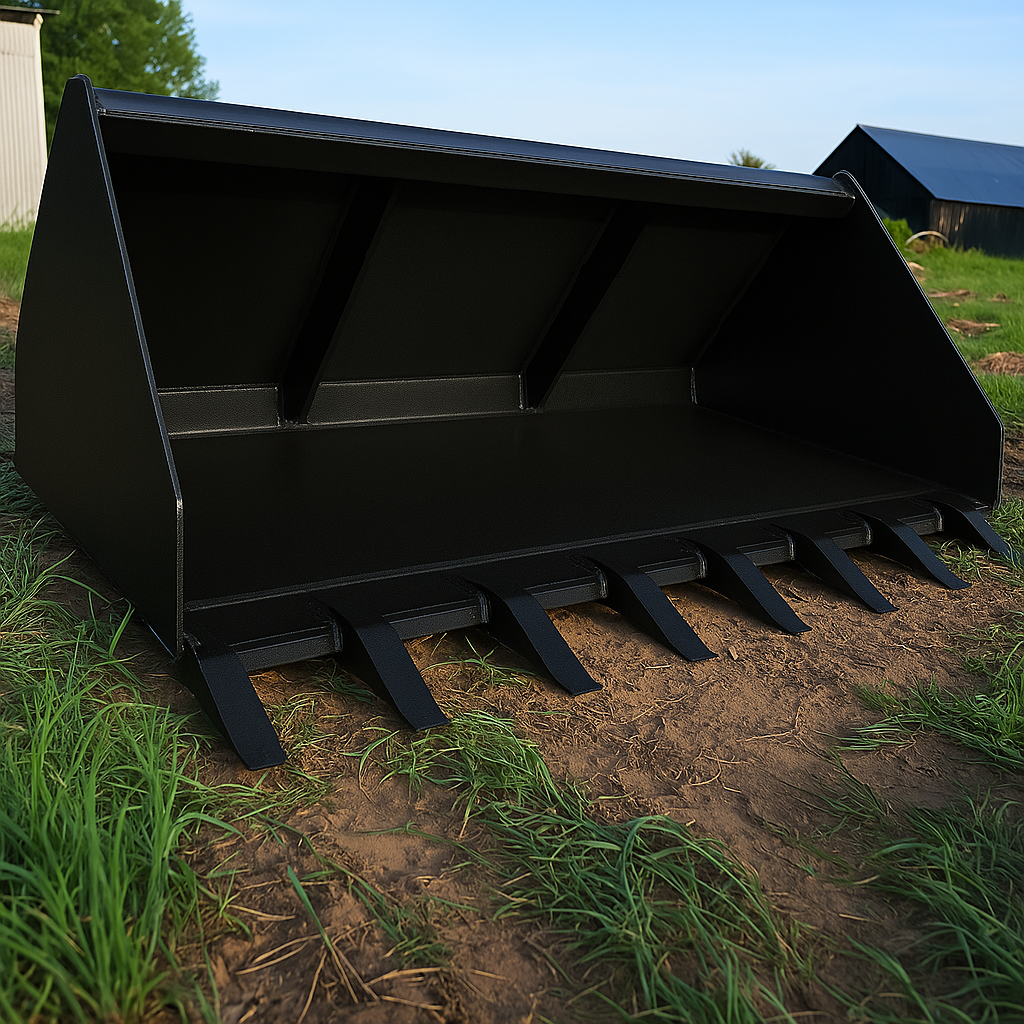 Loflin Fabrication | Spade Nose Bucket | Heavy-Duty Digging | For Skid Steer