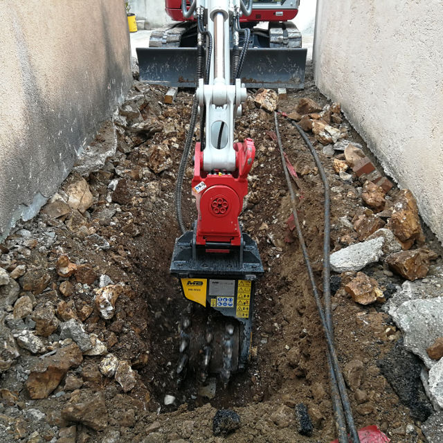 MB Crushers Drum Cutter | Model MB-R500 | Cutting Width 18" | Machine Size 3-7 Tons | For Excavators