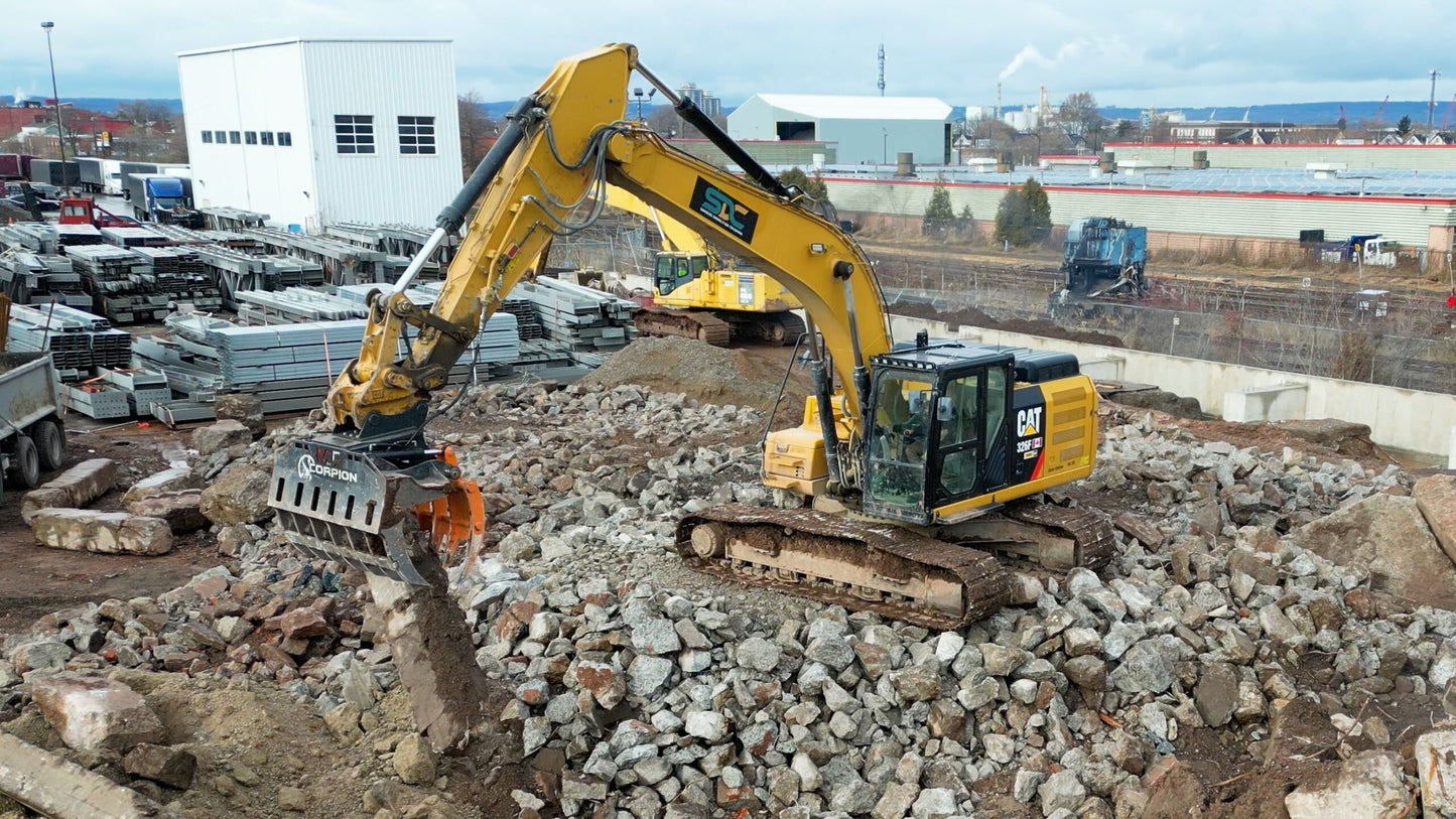 MDE Machinery | Scorpion Grapple | Model S500 To S1900 | Width 26.4" To 75" Inches | Machine Size 1.5 - 55 Tons | For Excavators