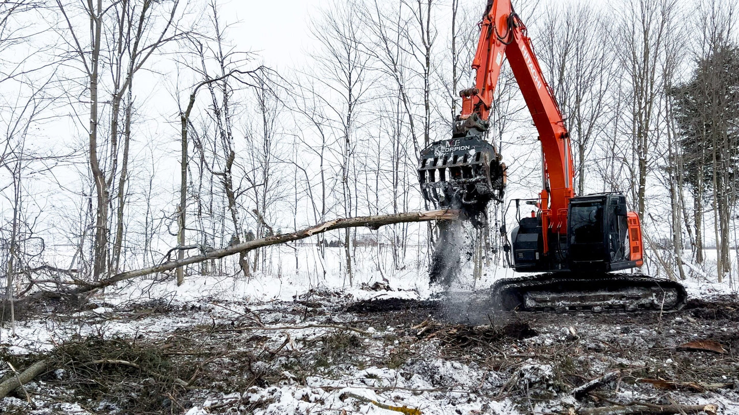 MDE Machinery | Scorpion Grapple | Model S500 To S1900 | Width 26.4" To 75" Inches | Machine Size 1.5 - 55 Tons | For Excavators