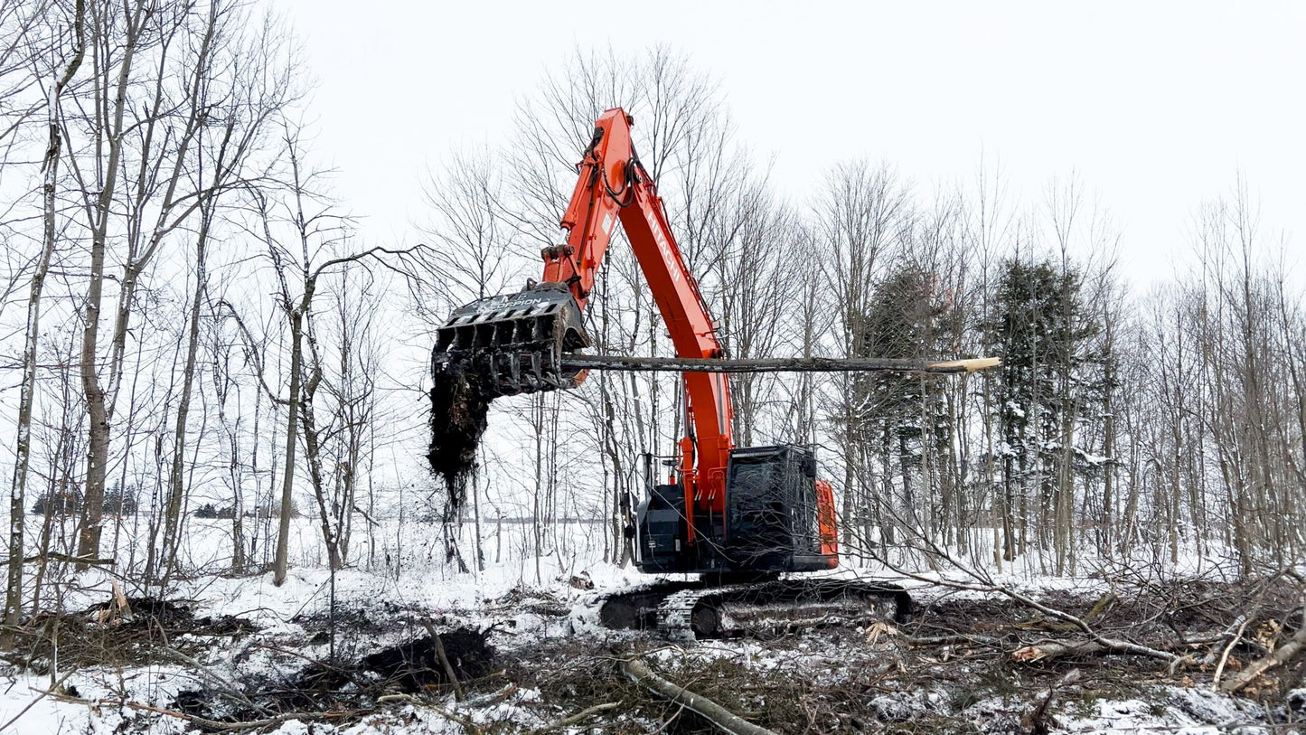 MDE Machinery | Scorpion Grapple | Model S500 To S1900 | Width 26.4" To 75" Inches | Machine Size 1.5 - 55 Tons | For Excavators