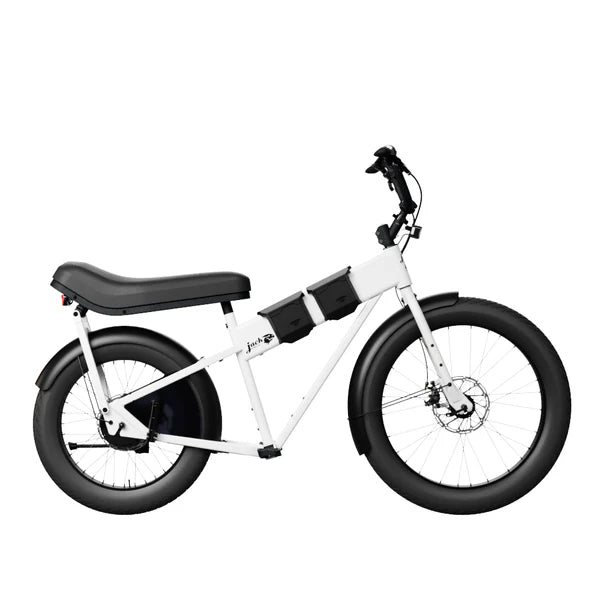 JackRabbit | Micro Electric Bike | Model MG Doble | Lightweight 2-Up Electric Micro Hauler | 20” & 24” Street Tires | 749W Cargo Motor | 48+ Mile Range | For Urban, Travel & Everyday Missions