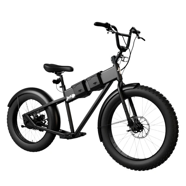 JackRabbit | Micro Electric Bike | Model MG Renegade | Lightweight Micro Hauler | 20” & 24” Off-Road Tires | 749W Cargo Motor | 48+ Mile Range | For Urban Commutes, Off-Road, Utility Hauling
