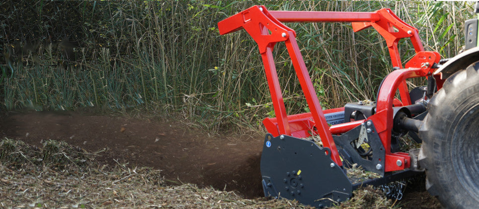 Seppi | 3PT Mulcher With Carbides | Model PTO Miniforst 200 | Working Width 79" Inches | Horsepower 80 To 110 HP | For Tractors