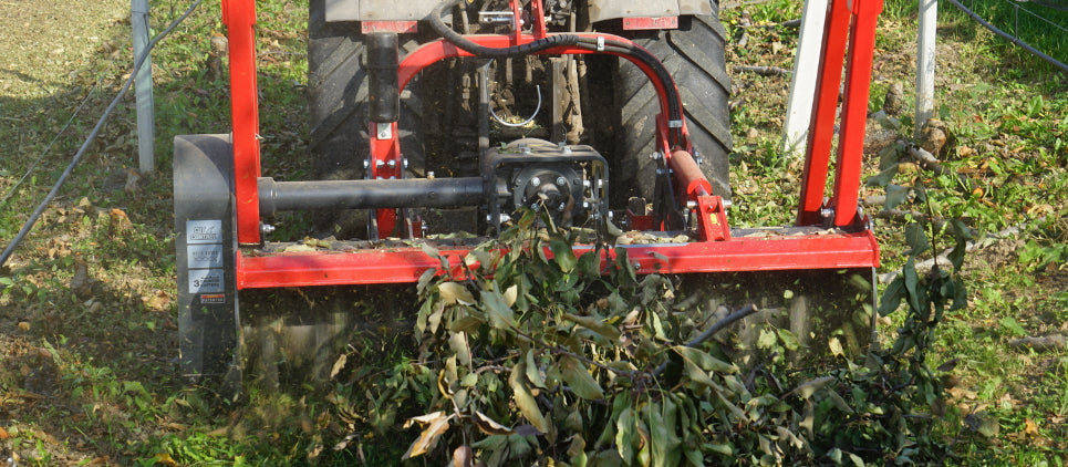 Seppi | 3PT Mulcher With Carbides | Model PTO Miniforst 200 | Working Width 79" Inches | Horsepower 80 To 110 HP | For Tractors